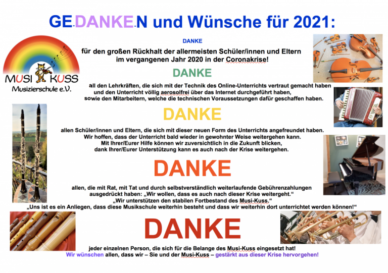 Musi-Kuss sagt DANKE!