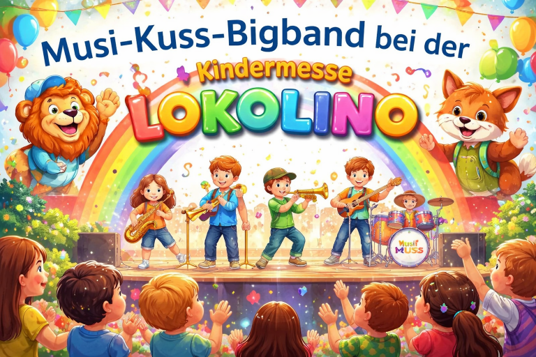 🎷 Musi-Kuss-Bigband bei der Kindermesse LOKOLINO